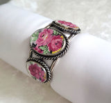 Coquette Sterling Silver Cuff Bracelet Antique Marina Lord Nelson China