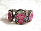 Coquette Sterling Silver Cuff Bracelet Antique Marina Lord Nelson China