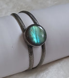 Labradorite Sterling Silver Cuff Bracelet