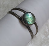 Labradorite Sterling Silver Cuff Bracelet