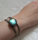 Labradorite Sterling Silver Cuff Bracelet