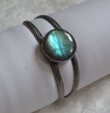 Labradorite Sterling Silver Cuff Bracelet