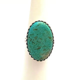 Kingman Turquoise Sterling Silver Ring JILLIAN VO Made In USA