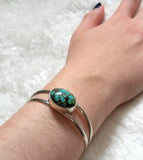 Tibetan Web Turquoise Sterling Silver Cuff Bracelet