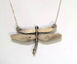 Dragonfly Necklace Sterling Silver NZ Paua Abalone Med