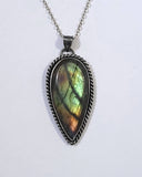 Labradorite Sterling Silver 925 Pendant