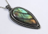 Labradorite Sterling Silver 925 Pendant