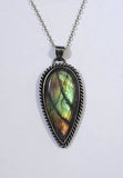 Labradorite Sterling Silver 925 Pendant