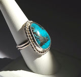 Kingman TURQUOISE STERLING Silver Ring