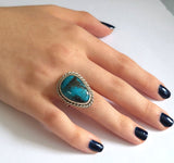 Kingman TURQUOISE STERLING Silver Ring