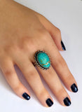 Dry Creek Rare Turquoise Sterling Silver Ring