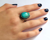 Dry Creek Rare Turquoise Sterling Silver Ring