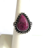 Ruby Zoisite Sterling Silver Ring