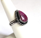 Ruby Zoisite Sterling Silver Ring