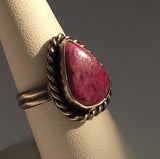 Ruby Zoisite Sterling Silver Ring