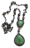 Royston Turquoise Sterling Silver Navajo Pearls Necklace