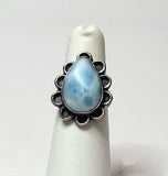 Larimar 925 Sterling Silver Ring 5 ¼ ~ JILLIAN VO ~ USA MADE