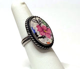 Coquette Sterling Silver Cameo Ring 7 Antique Lord Nelson Marina Chintz