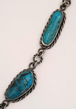 Beautiful Kingman Turquoise Sterling Silver Necklace