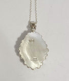 White Turquoise Sterling Silver Pendant